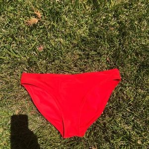 Red bikini bottoms